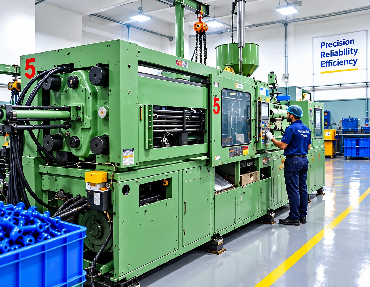 Plastic injection moulding machine