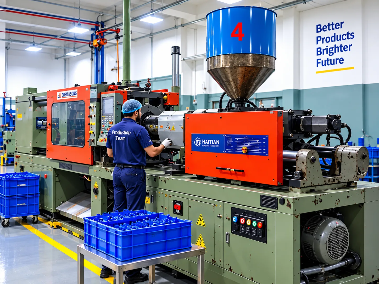 Plastic injection moulding machine